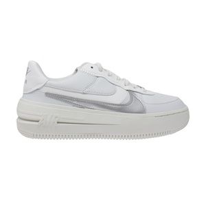 Nike Women's Air Force One PLT.AF.ORM Sneakers (Summit White/Metallic Silver)